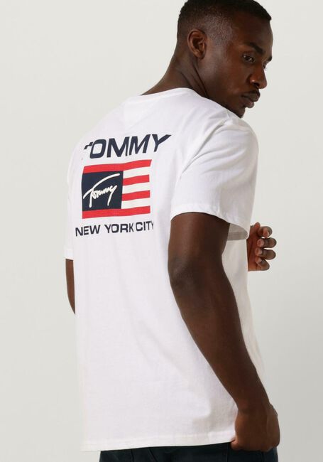 TOMMY JEANS T-shirt CLSC ATHLETIC FLAG TEE en blanc - large