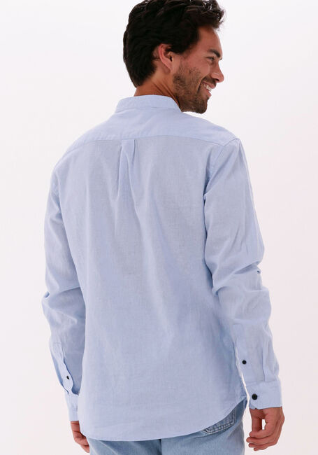 Lichtblauwe ANERKJENDT Casual overhemd AKLUKAS LINEN SHIRT - large