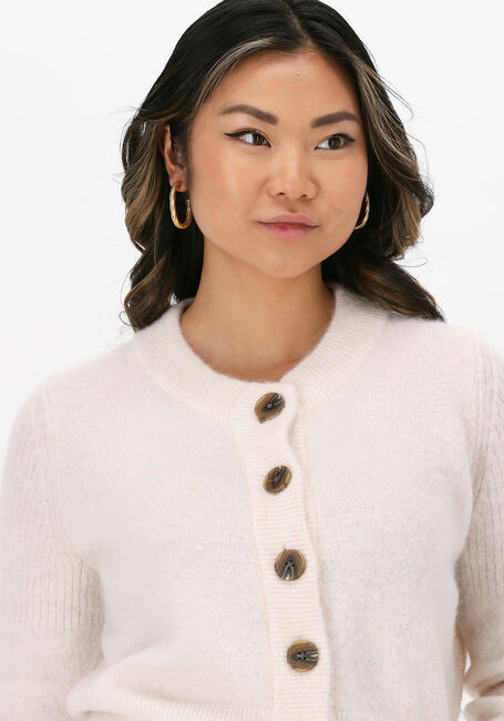 SELECTED FEMME Gilet SIA LS KNIT CARDIGAN Écru - large