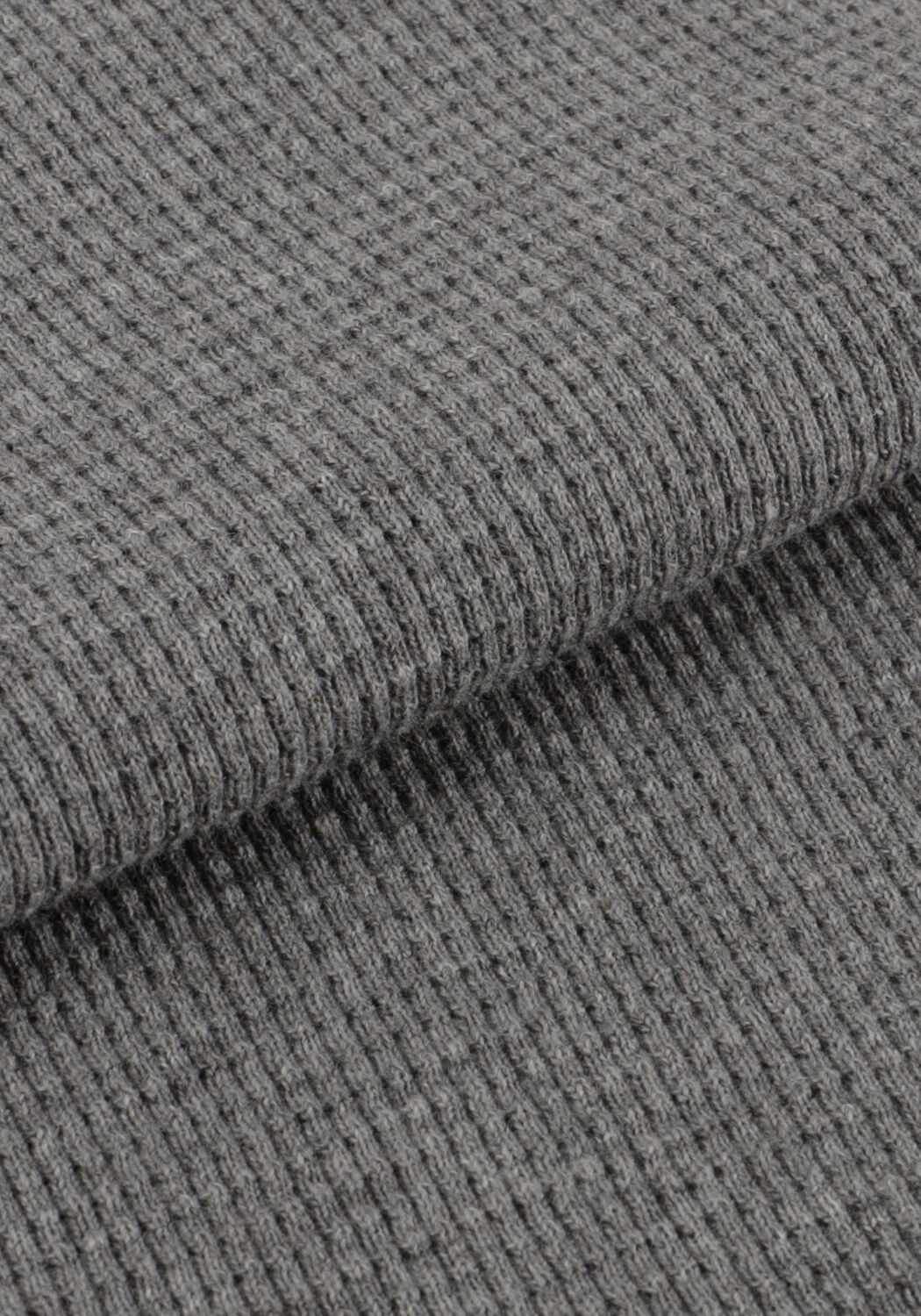 Grijze CALVIN KLEIN Trui LS WAFFLE BADGE CREWNK TEE - large