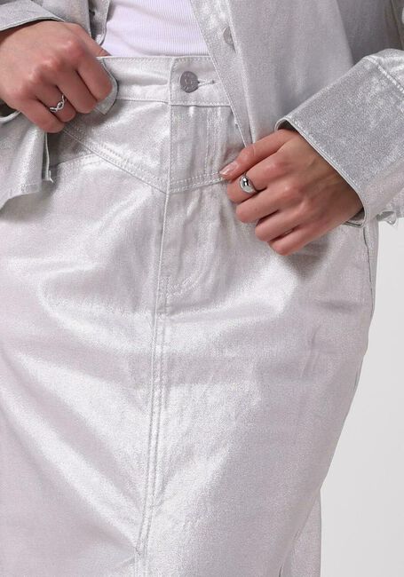 Y.A.S. Jupe maxi YASSILVA DENIM HW MIDI SKIRT en argent - large