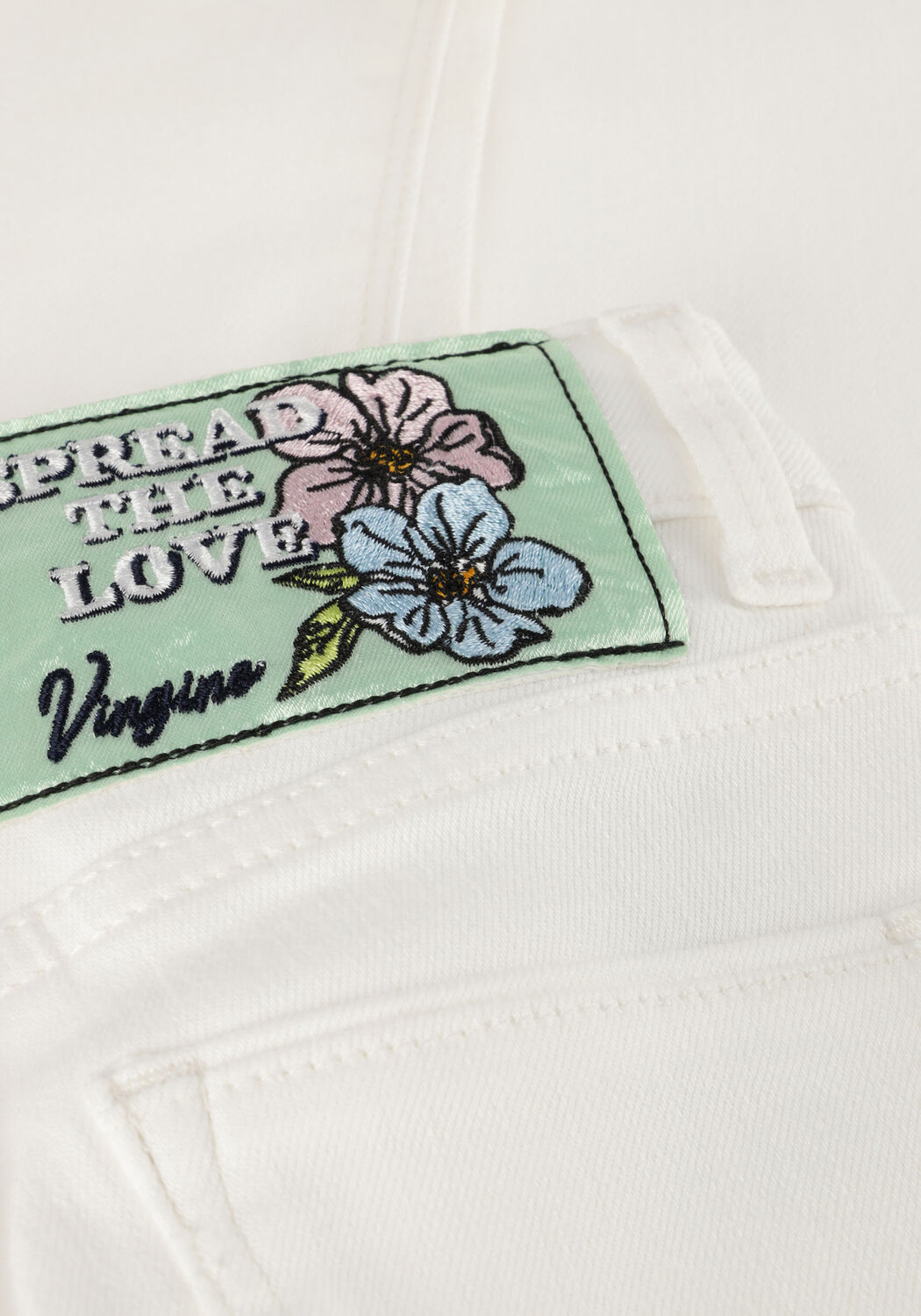 Witte VINGINO Flared jeans BRITTE SPLIT - large