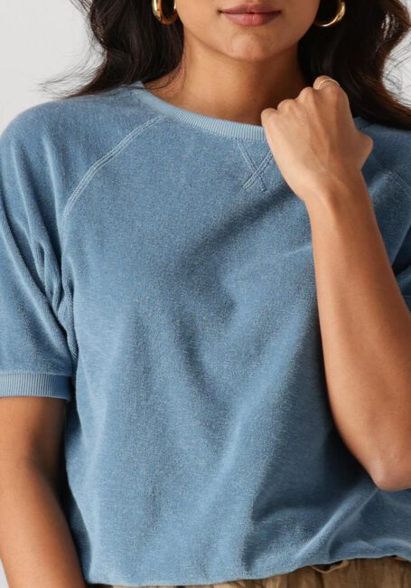 BY-BAR Haut NEVA SLUB TOP en bleu - large