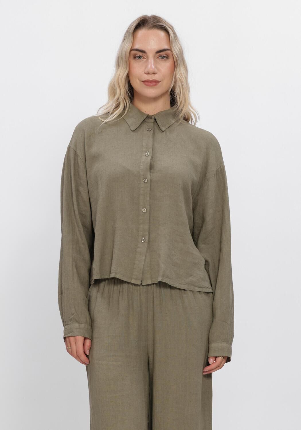 SIMPLE BLOUSE Blouses en vert - large