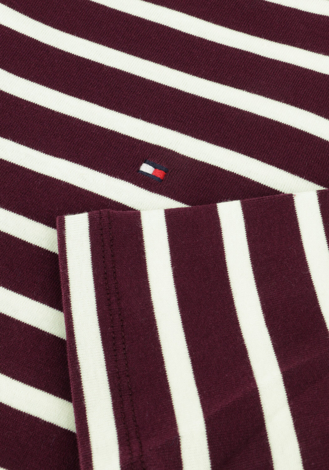 TOMMY HILFIGER Haut SLIM CODY BOAT-NK3/4LV Bordeaux - large
