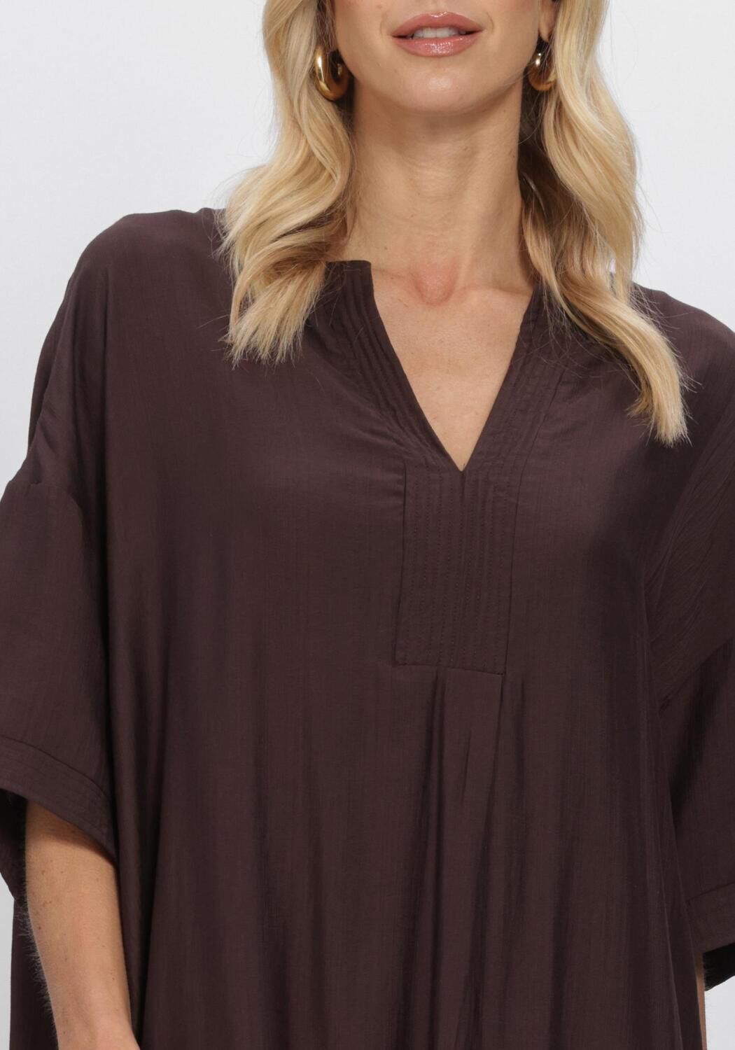 CO'COUTURE Robe maxi HERACC TUNIC V-DRESS en marron - large