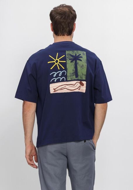 SELECTED MEN T-shirt SLHRELAXNORMAN LICENSE SS TEE en bleu - large