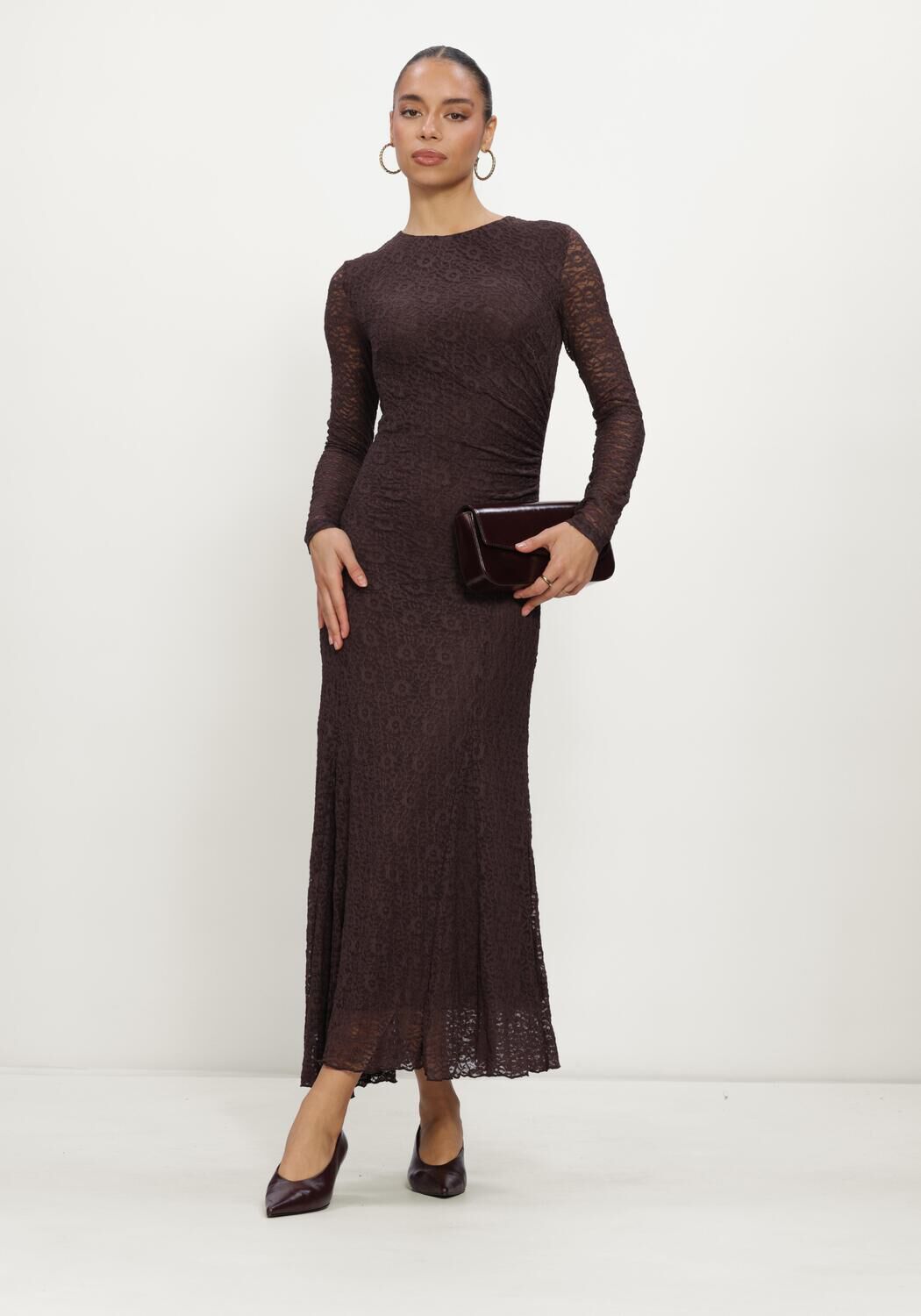 GRACE & MILA Robe maxi BIANCA en marron - large