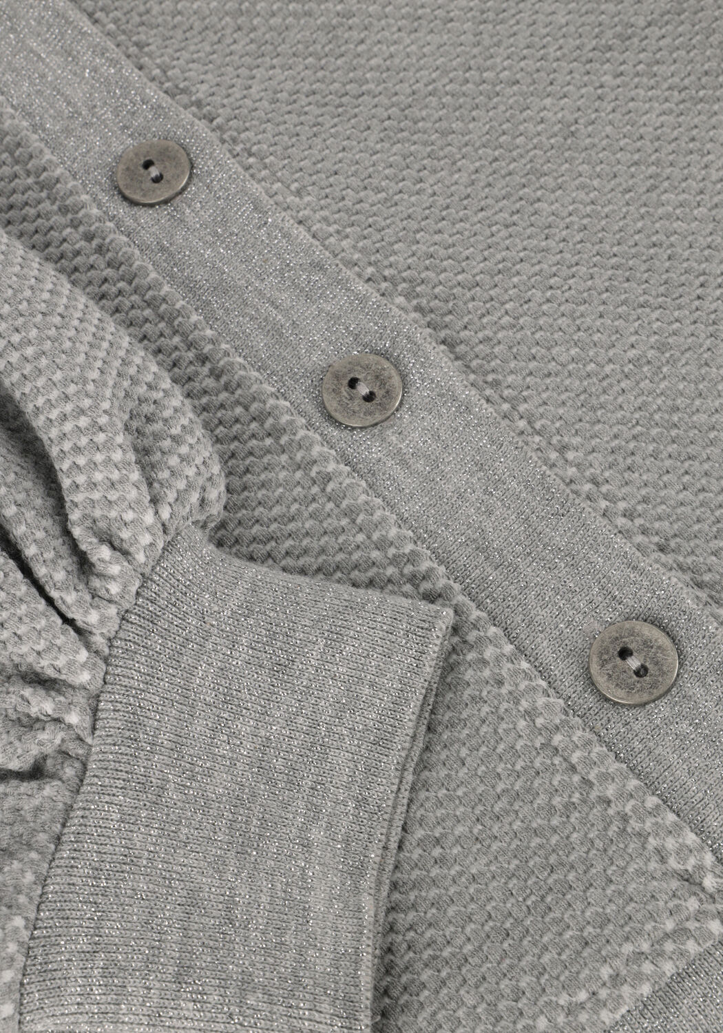 SUMMUM Gilet 3/4 SLEEVE CARDIGAN NEW WAFFLE en blanc - large