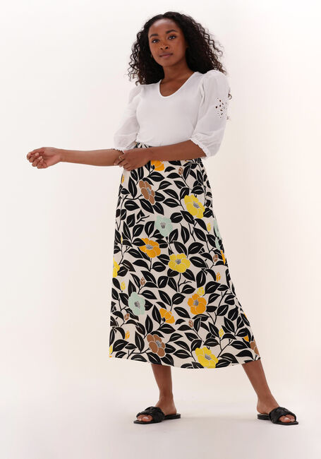 Gebroken wit JANSEN AMSTERDAM Top TOP WITH EMBROIDERY ON SLEEVE - large