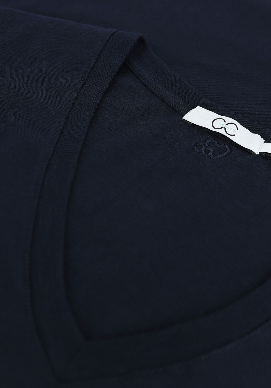 CC HEART T-shirt BASIC V-NECK TSHIRT Bleu fonc&eacute; - large
