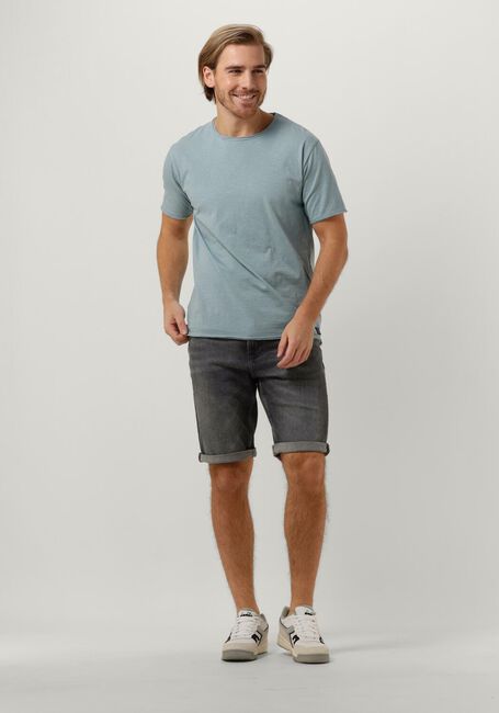 Blauwe DSTREZZED T-shirt MC. QUEEN SLUB JERSEY - large