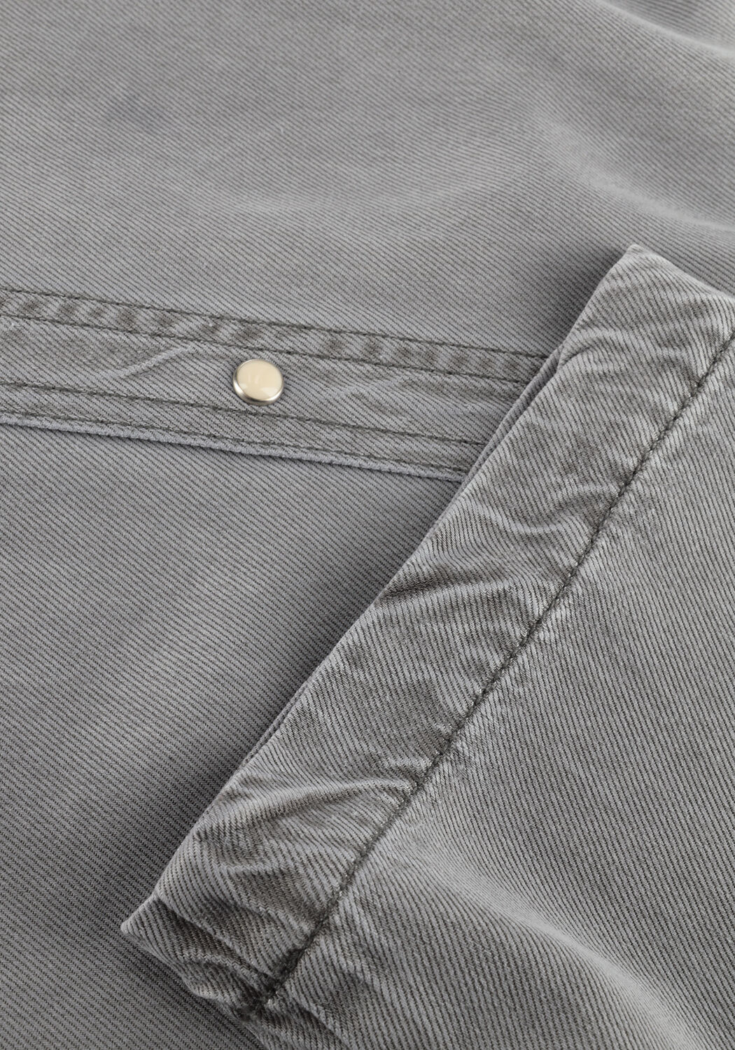 OBJECT Mini robe OBJFRAMA 2/4 RE DENIM DRESS en gris - large