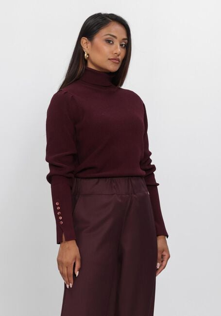 NUKUS Col roul&eacute; SILVI PULLOVER PLAIN Bordeaux - large