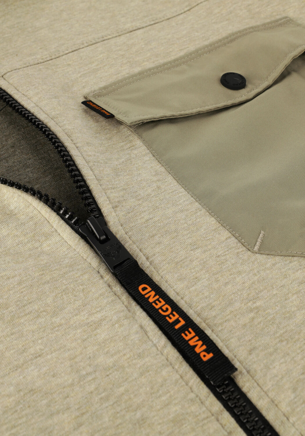 PME LEGEND Surchemise LONG SLEEVE SHIRT SPACER SWEAT OVERSHIRT Olive - large