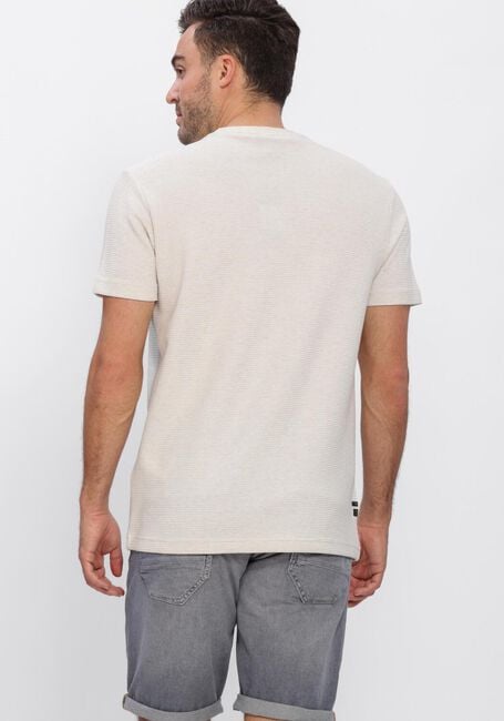 PME LEGEND T-shirt TWO TONE TEXTURED STRIPE en beige - large