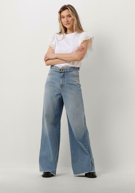 TWINSET MILANO Straight leg jeans WOVEN TROUSERS en bleu - large