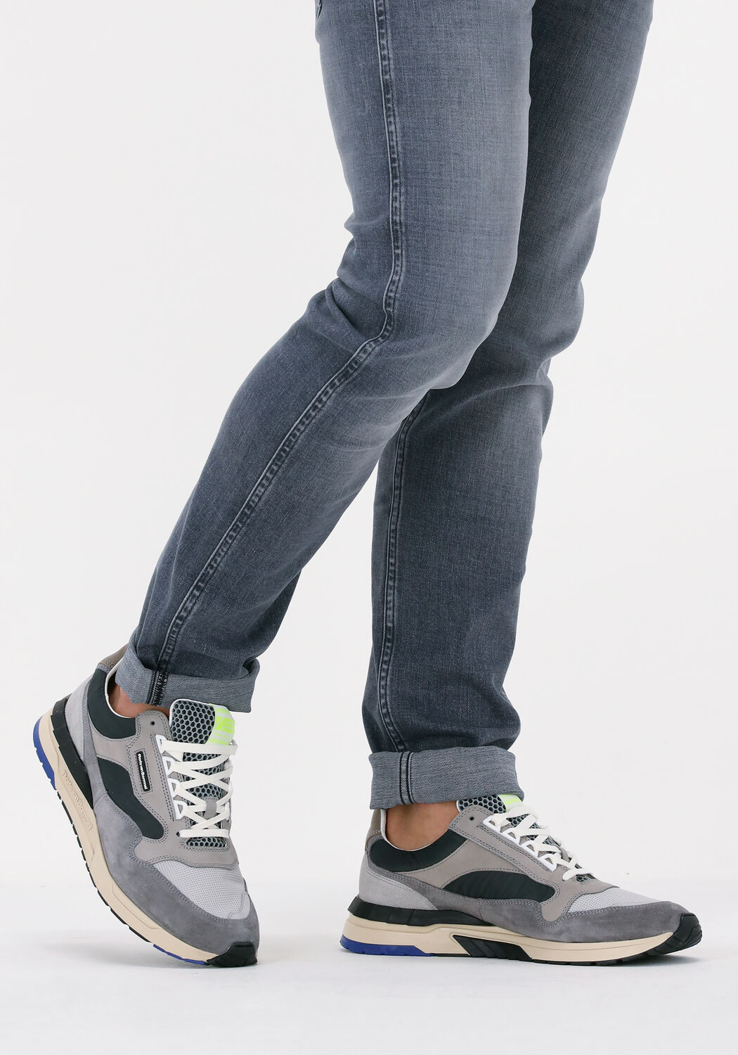 Grijze FLORIS VAN BOMMEL Sneakers SFM-10119-01 - large