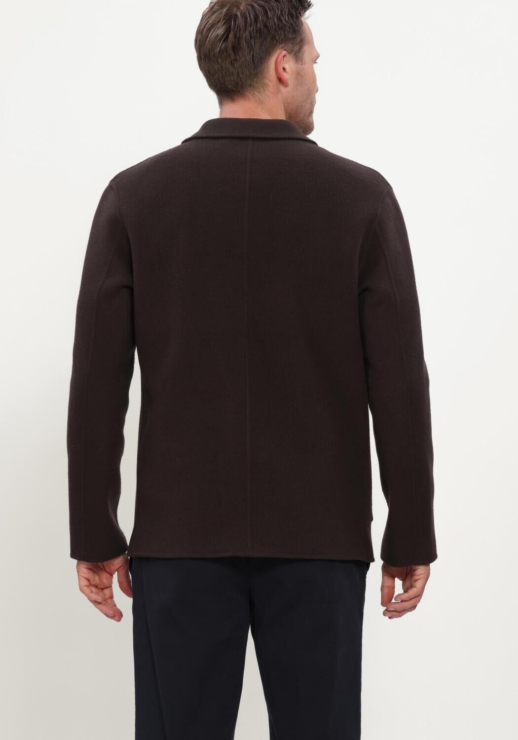 PROFUOMO Surchemise OVERSHIRT WO BASIC en marron - large