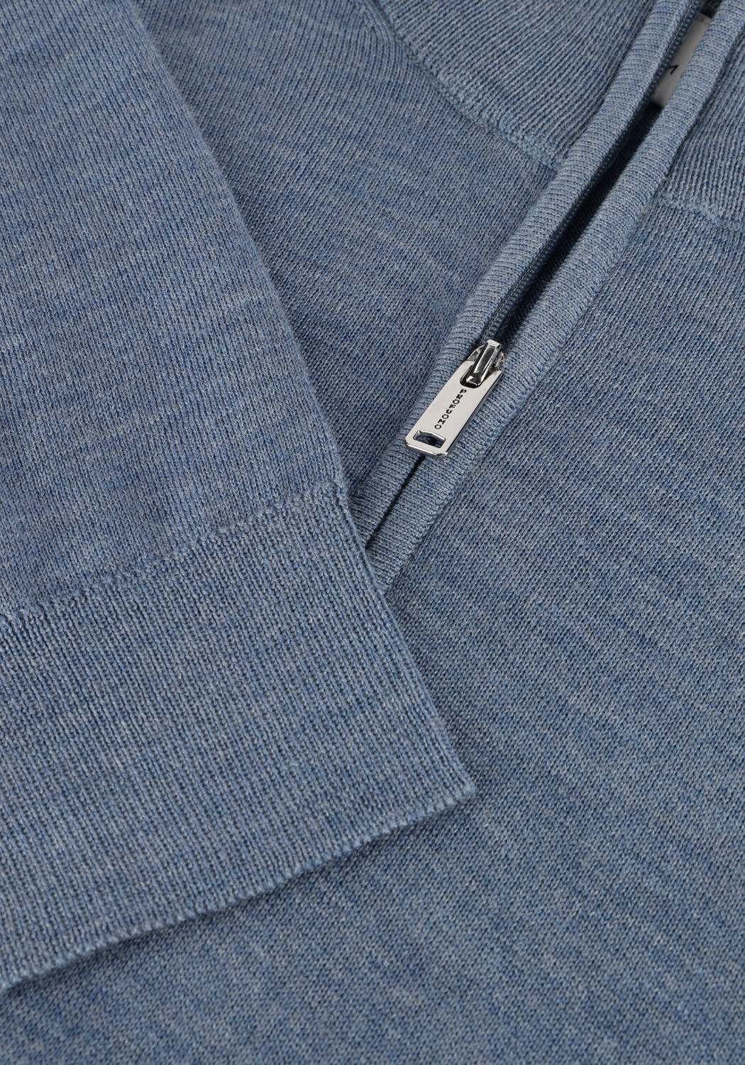 PROFUOMO Pull PULLOVER HALF ZIP Bleu clair - large