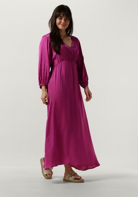 Roze PENN & INK Maxi jurk DRESS PINK - large