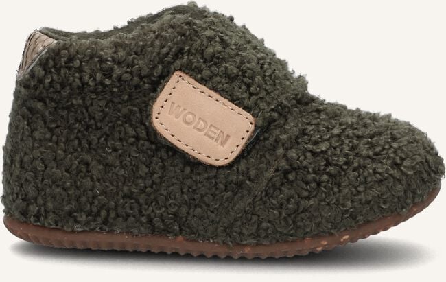 Groene WODEN Pantoffels KIM TEDDY Groene WODEN Pantoffels KIM TEDDY - large