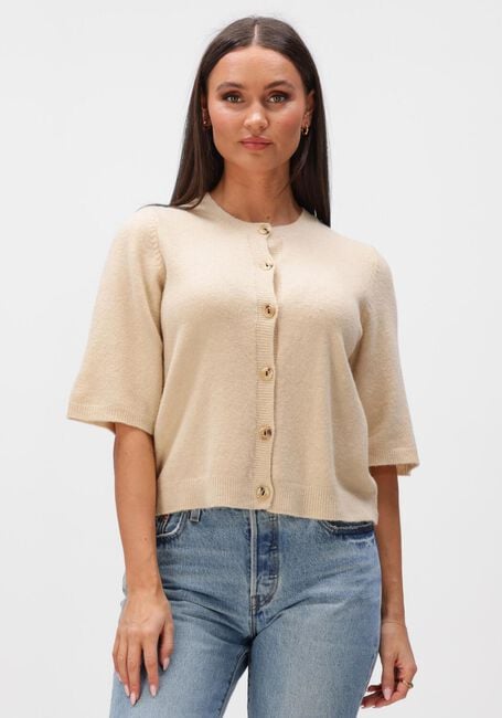 MINUS Gilet MSJANNA KNIT CARDIGAN en beige - large