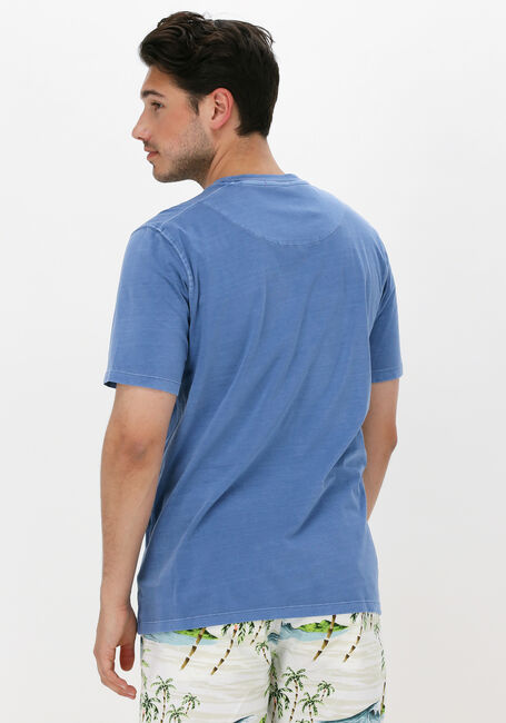 SCOTCH & SODA T-shirt GARMENT-DYED CREWNECK TEE WITH EMBROIDERY LOGO Bleu clair - large