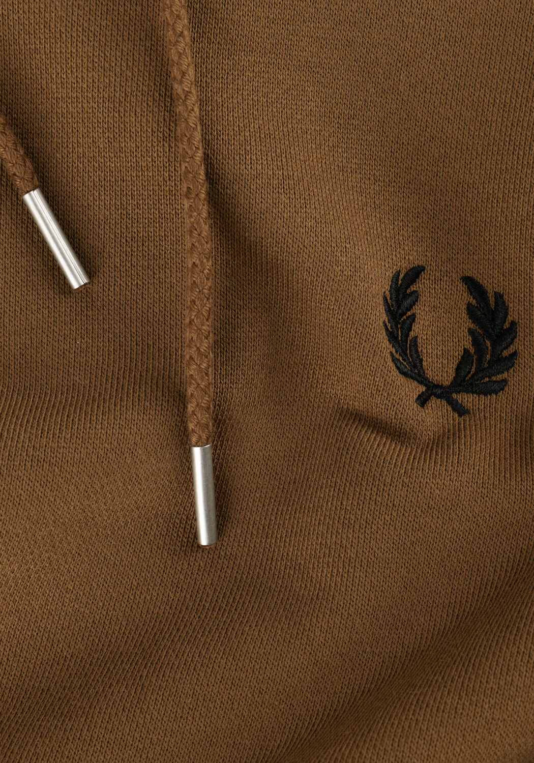 FRED PERRY TIPPED HOODED SWEATSHIRT Pulls & Gilets en camel - large