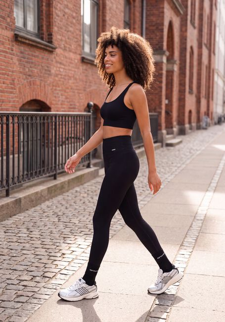 Zwarte AIM'N Top RIBBED SEAMLESS BRA - large