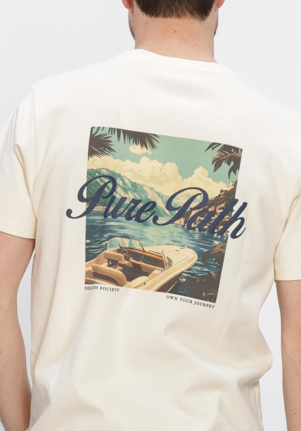 PURE PATH T-shirt RIVA VIEW T-SHIRT en beige - large