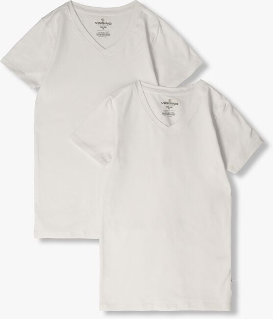 VINGINO T-shirt BOYS T-SHIRT V-NECK (2-PACK) en blanc - large