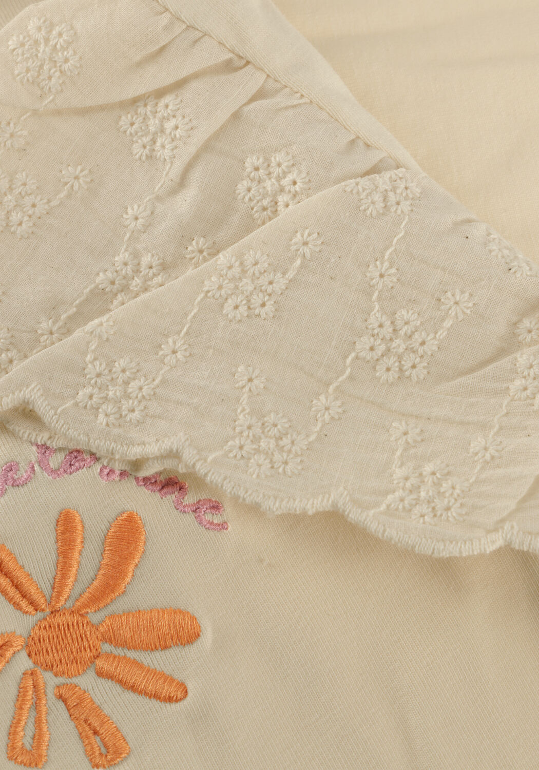 YOUR WISHES Haut BRODERIE WIDE SHIRT &Eacute;cru - large