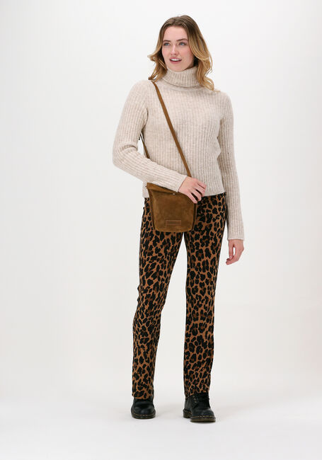 Bruine VANILIA Trui HEAVY RIB COL - large