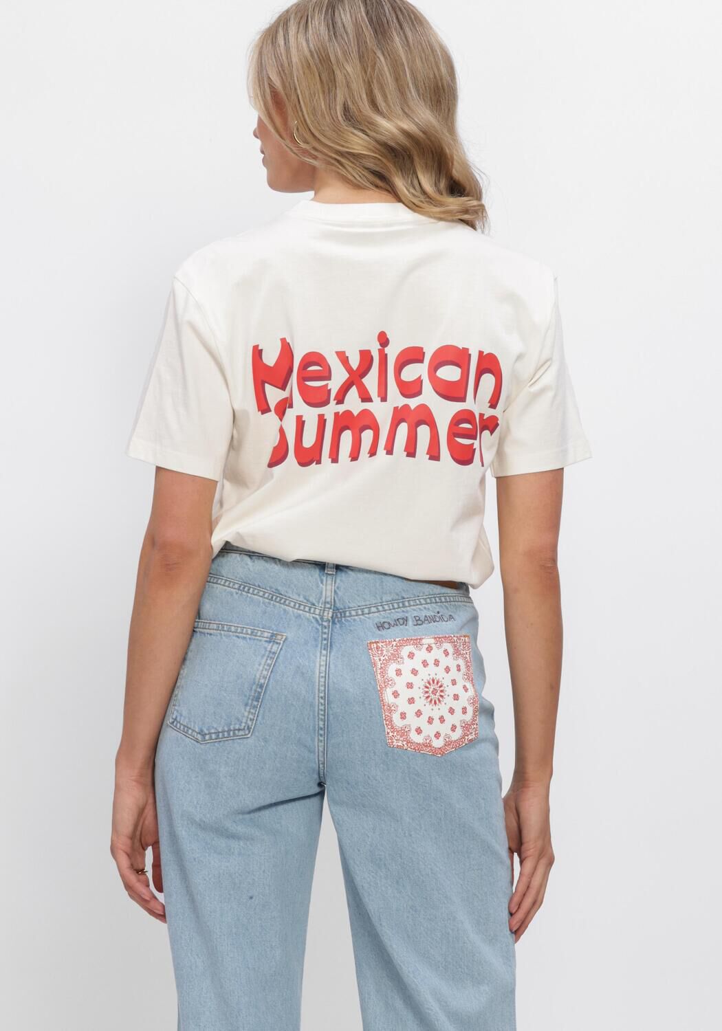 HARPER & YVE T-shirt MEXICANBACK-SS en blanc - large