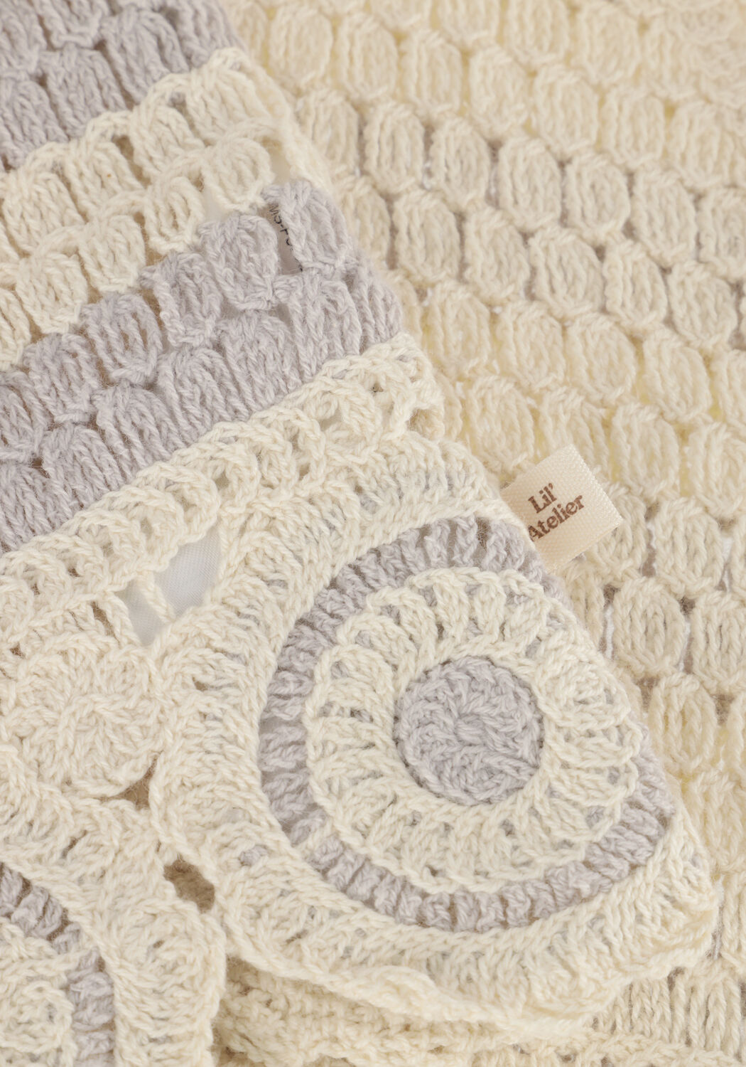 LIL' ATELIER Haut NMFFAUNA VEST LIL en beige - large