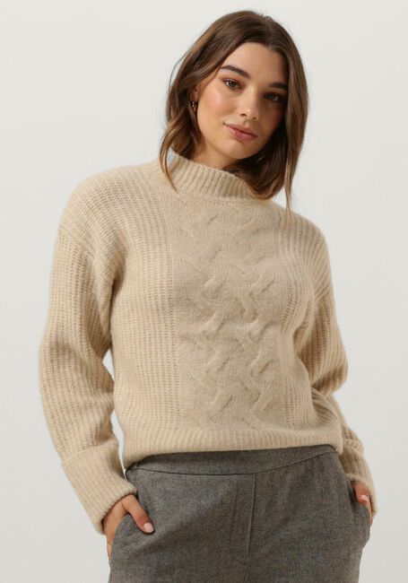 MSCH COPENHAGEN Pull MSCHCHASTINE PEGGY M PULLOVER en beige - large