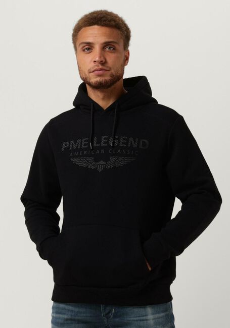 PME LEGEND Chandail HOODED SOFT BRUSHED FLEECE en noir - large