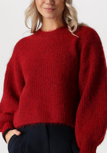 CO'COUTURE Pull CORALIECC CROP RIB O-KNIT Bordeaux - large