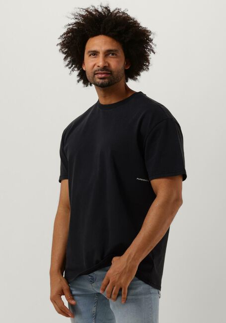 PUREWHITE T-shirt TSHIRT WITH SMALL FRONT LOGO AT SIDE AND BIG BACK PRINT en noir - large