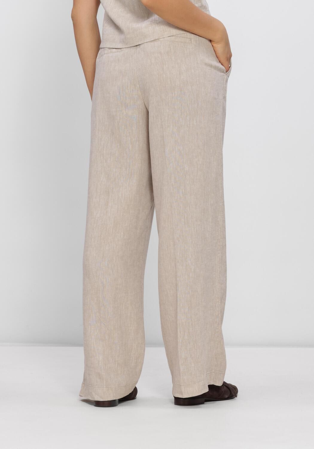 Zand MSCH COPENHAGEN Pantalon MSCHPENNIE GINIA HW PANTS - large