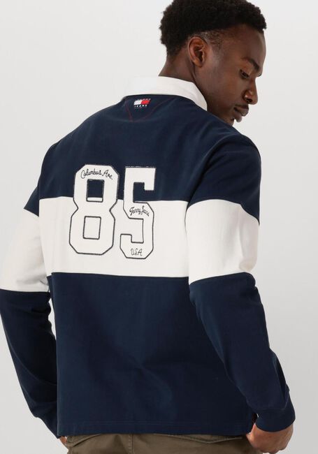 Donkerblauwe TOMMY JEANS Polo TJC COLORBLOCK RUGBY - large