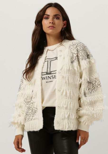 TWINSET MILANO Gilet 13445109-CPC Blanc - large