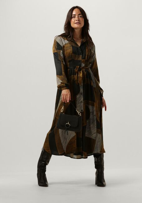 Bruine LOUIZON Midi jurk JACOBI - large