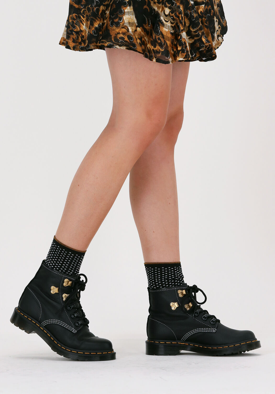 DR MARTENS Bottines &agrave; lacets 101.1 en noir - large