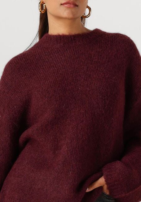 SELECTED WOMEN Pull SLFGABRIELLA LS KNIT NEW O-NECK Bordeaux - large