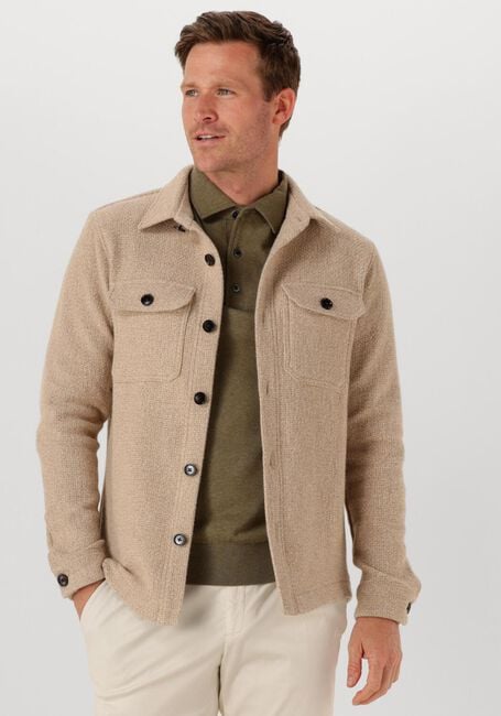 Beige PROFUOMO Overshirt OVERSHIRT STRUCTURE - large