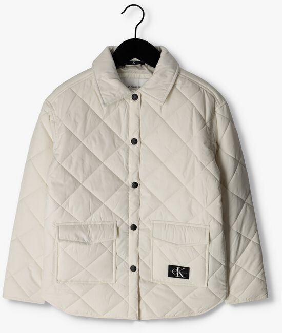 CALVIN KLEIN Jack QUILTED WIDE OVERSHIRT Blanc - large