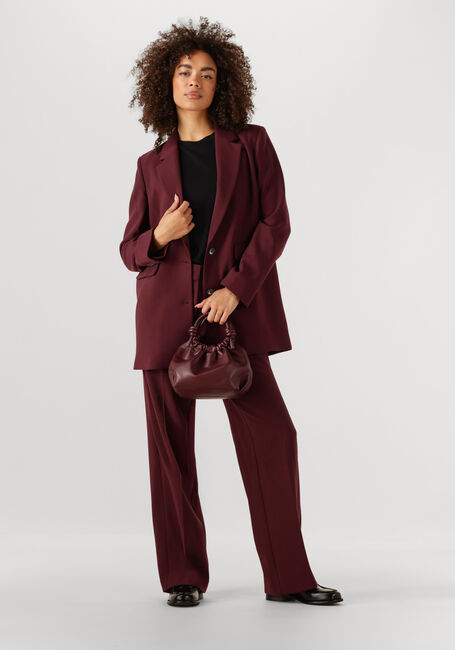SELECTED WOMEN Pantalon large SLFRITA MW WIDE PANT MEL Bordeaux - large