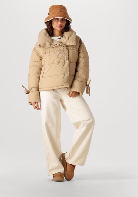 CO'COUTURE Veste matelassé MEGAN CROPPED PUFFER JACKET en beige - large